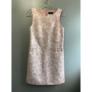 Victoria Beckham for Target Sleeveless‎ Sheath Dress Size X-Small Pink & White